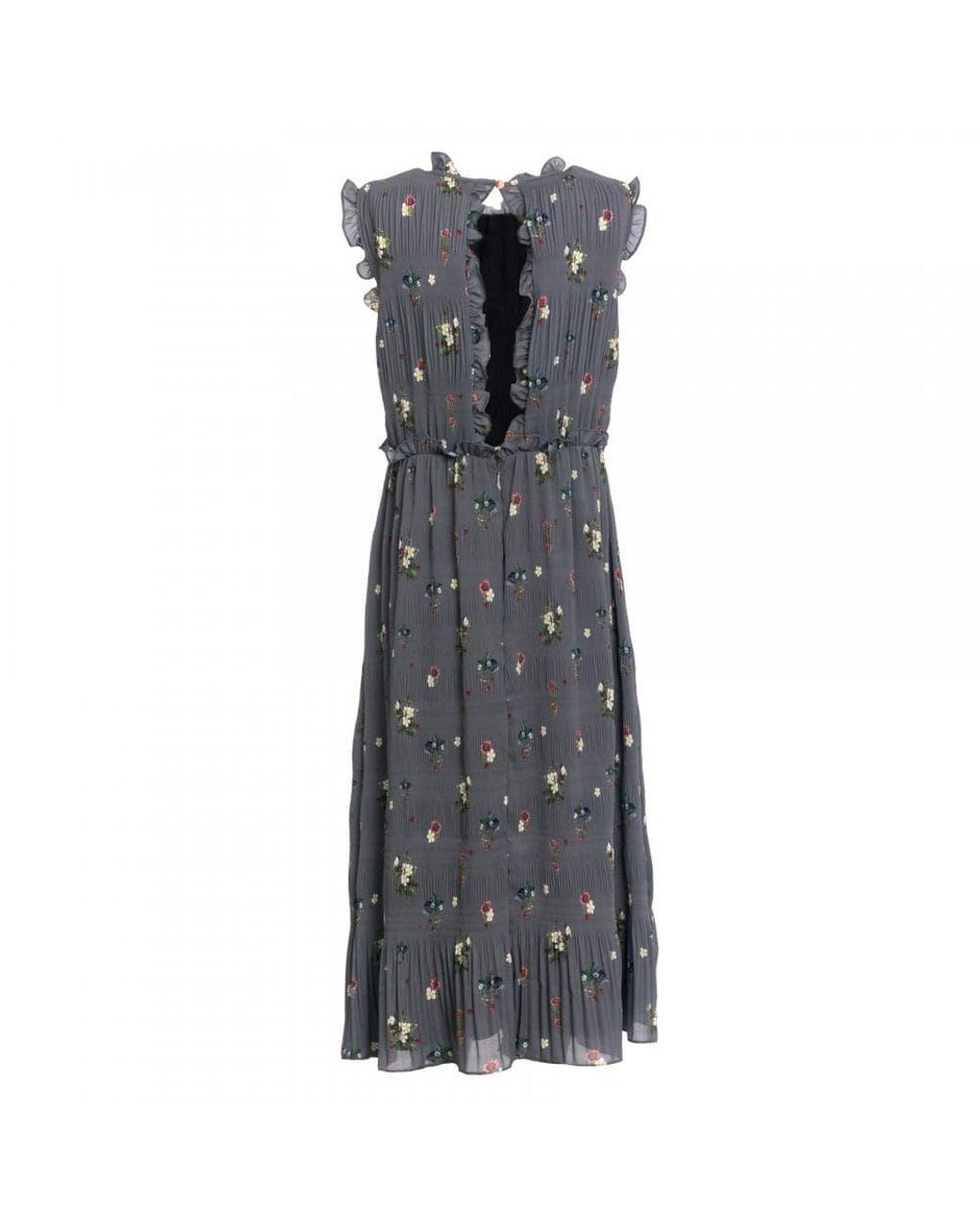 black pleated smock dress