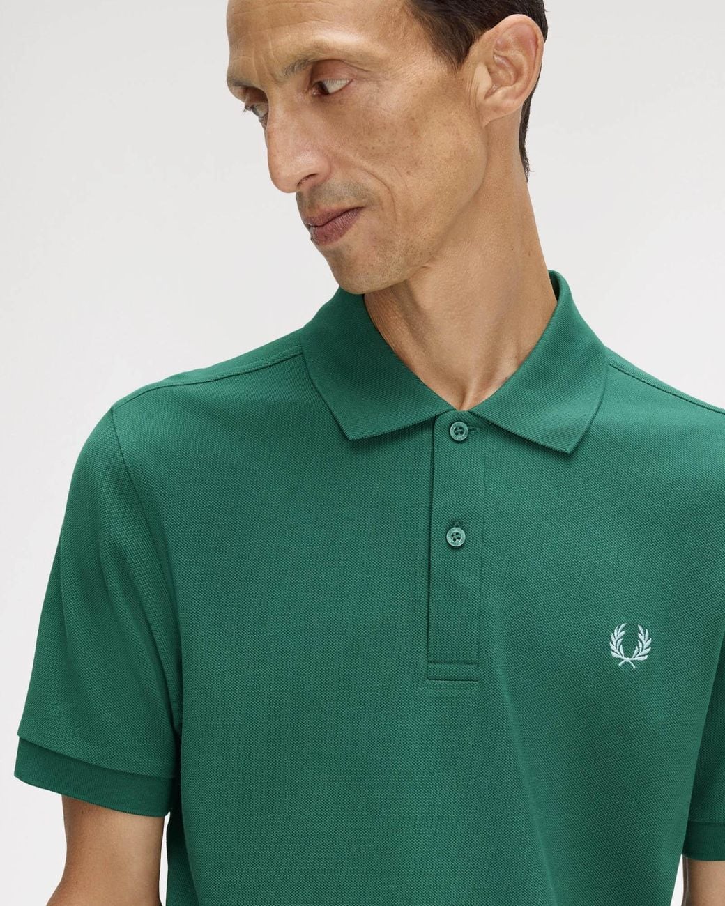 Fred Perry Green Plain Signature Polo Shirt for men