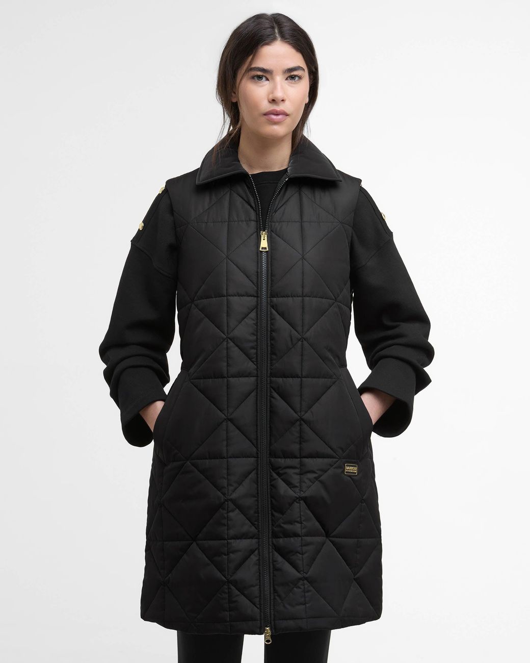Barbour Black Reno Quilted Gilet