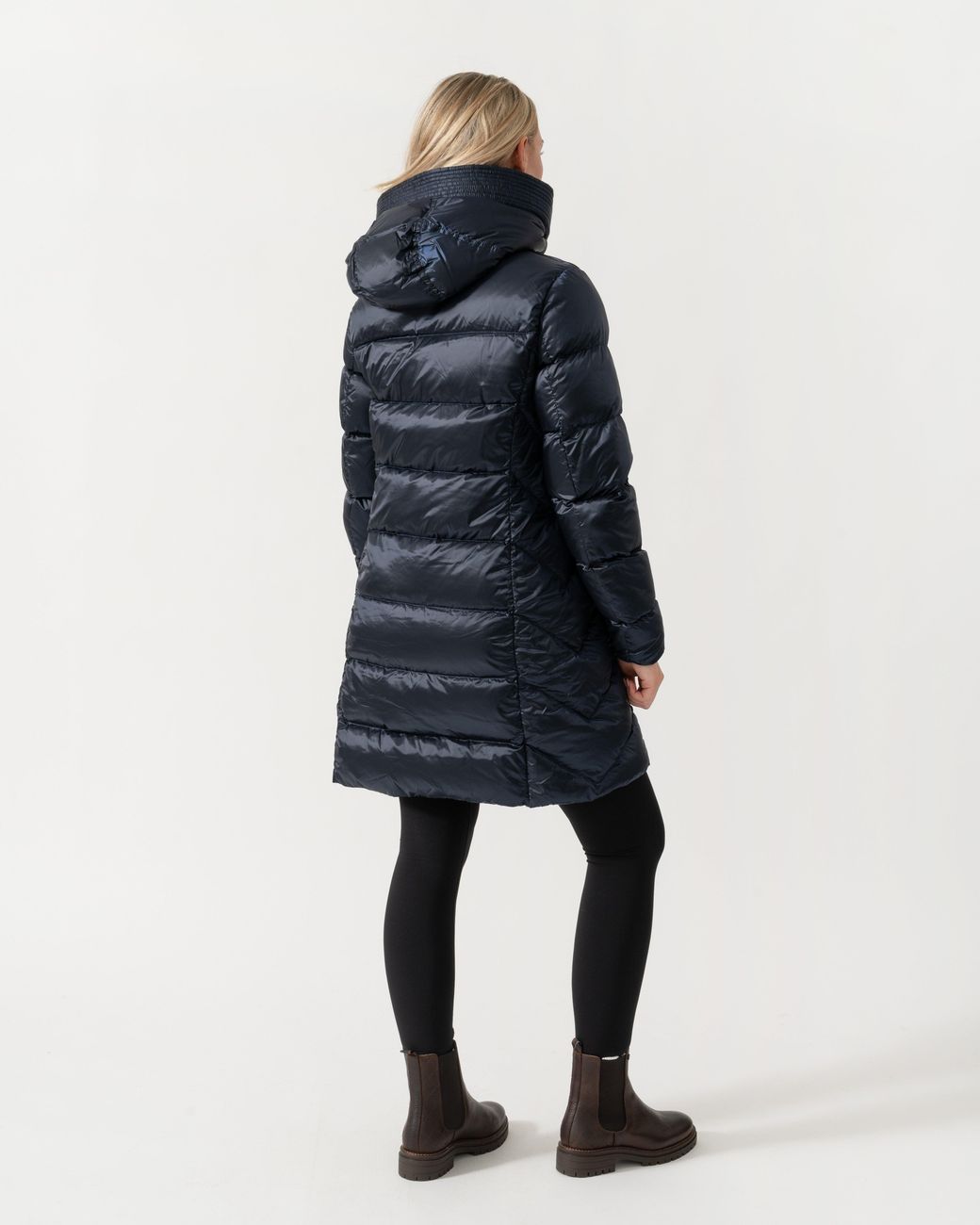 Parajumpers Blue Marion Down Jacket With Hood