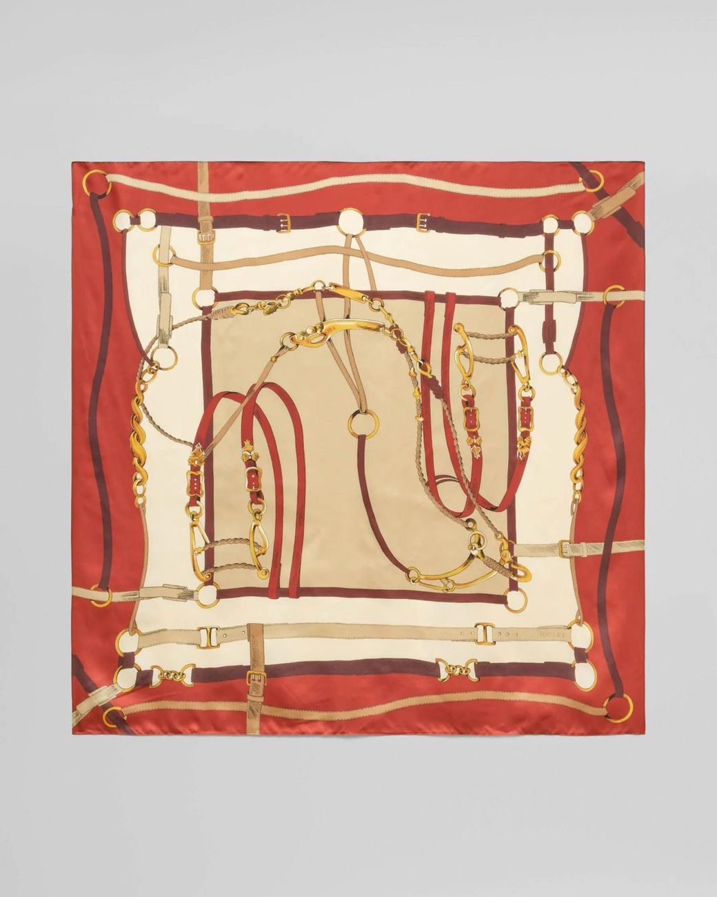 Joules Pink Bloomfield Silk Scarf