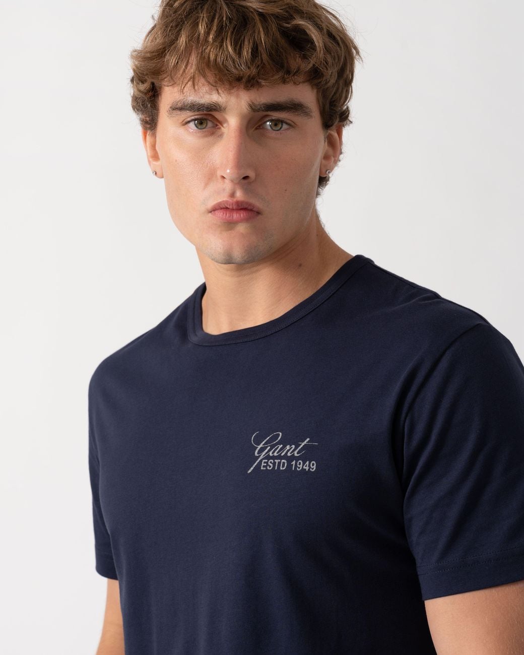 Gant Blue Short Sleeve Small Graphic Logo T-Shirt for men