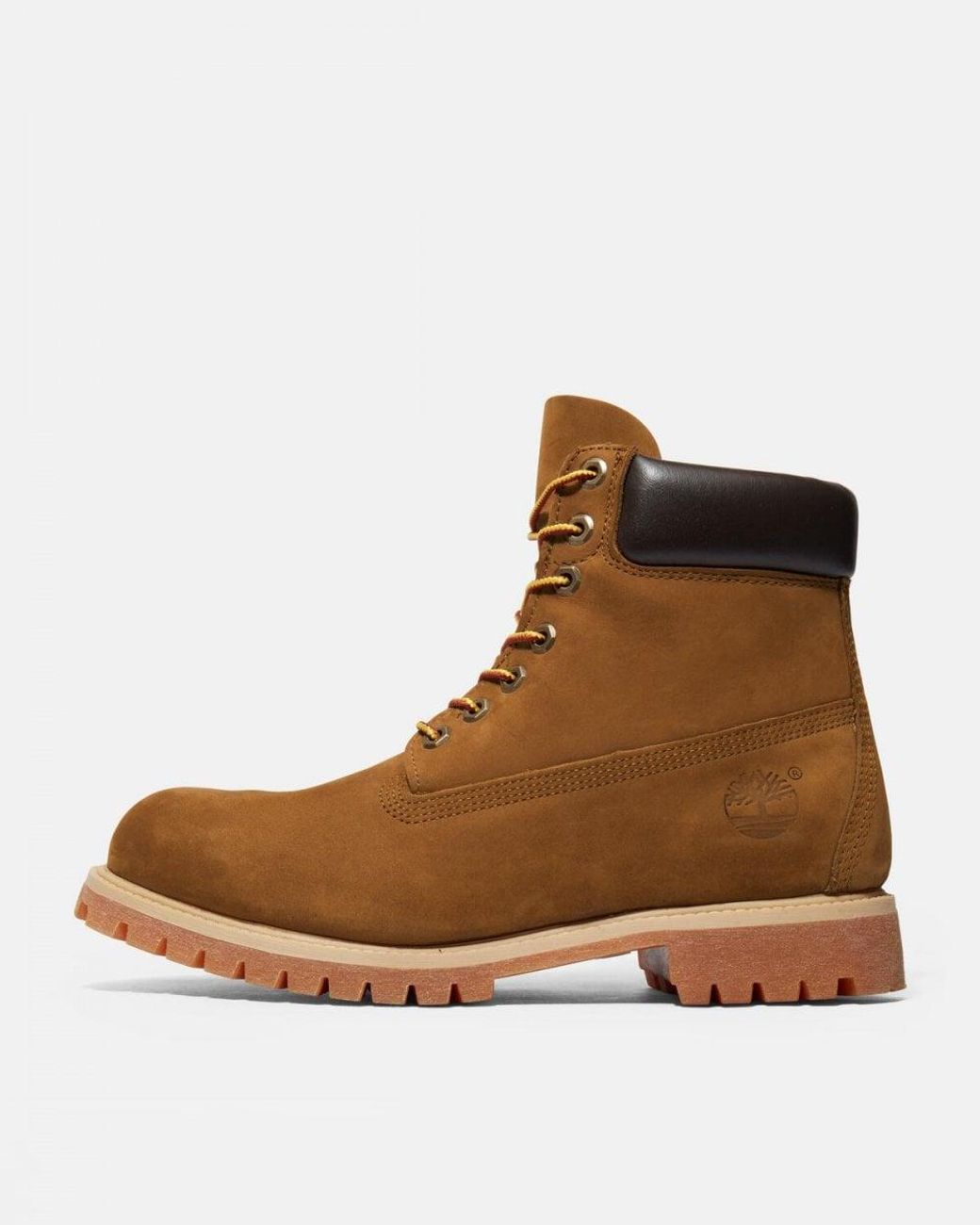 Timberland Brown 6 Premium Waterproof Boot (Wheat Nubuck Leather) Lace-Up Boots for men