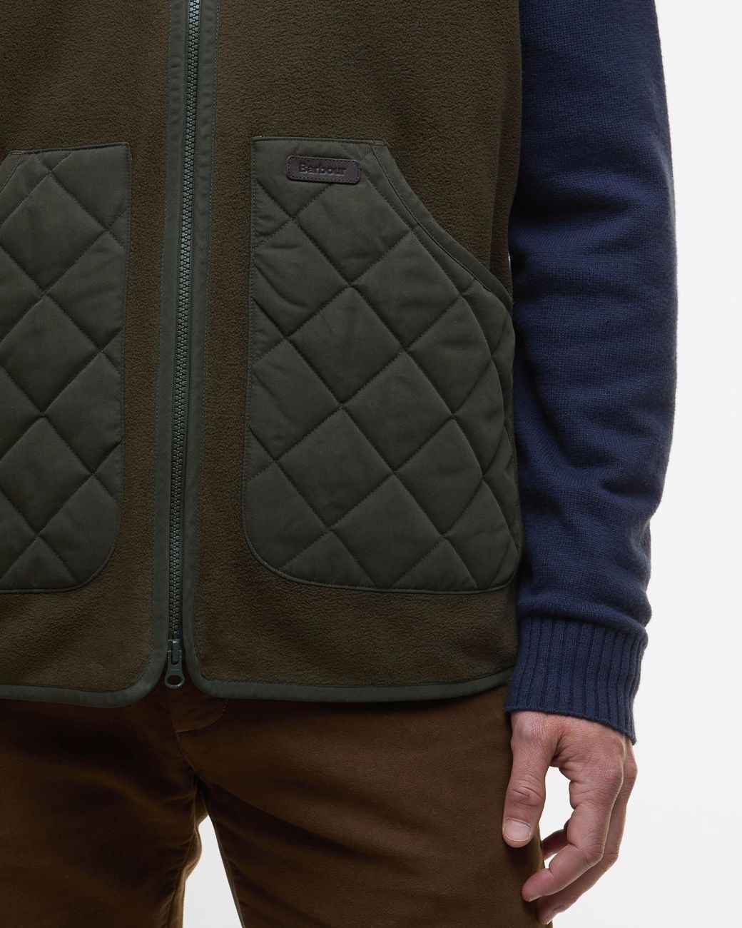 Barbour Black Lowich Fleece Gilet for men
