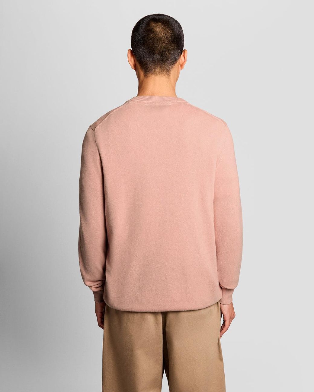 Lyle & Scott Pink Cotton Crew Neck Jumper for men