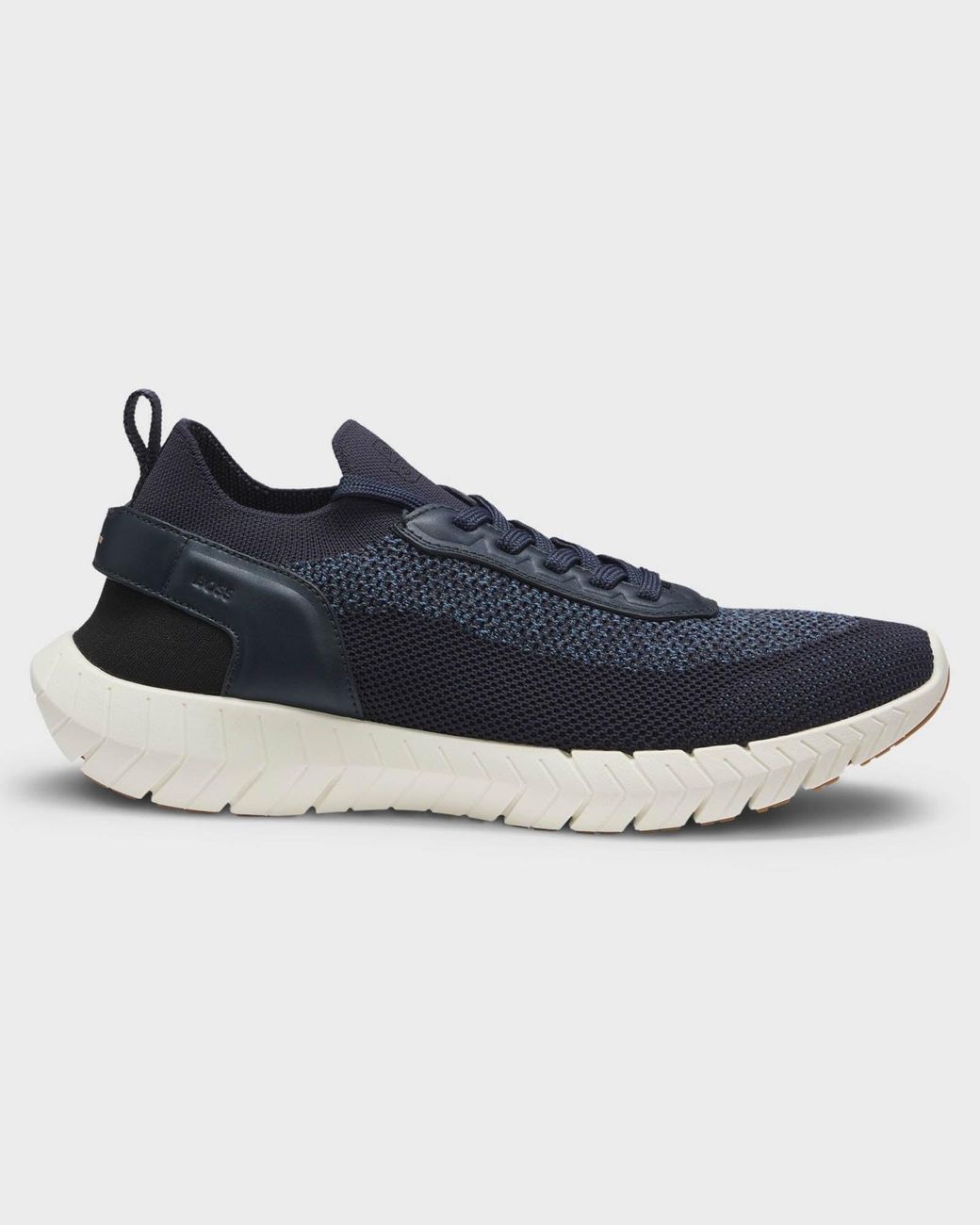 Boss Blue Motion Sock Trainers With Knitted Uppers for men