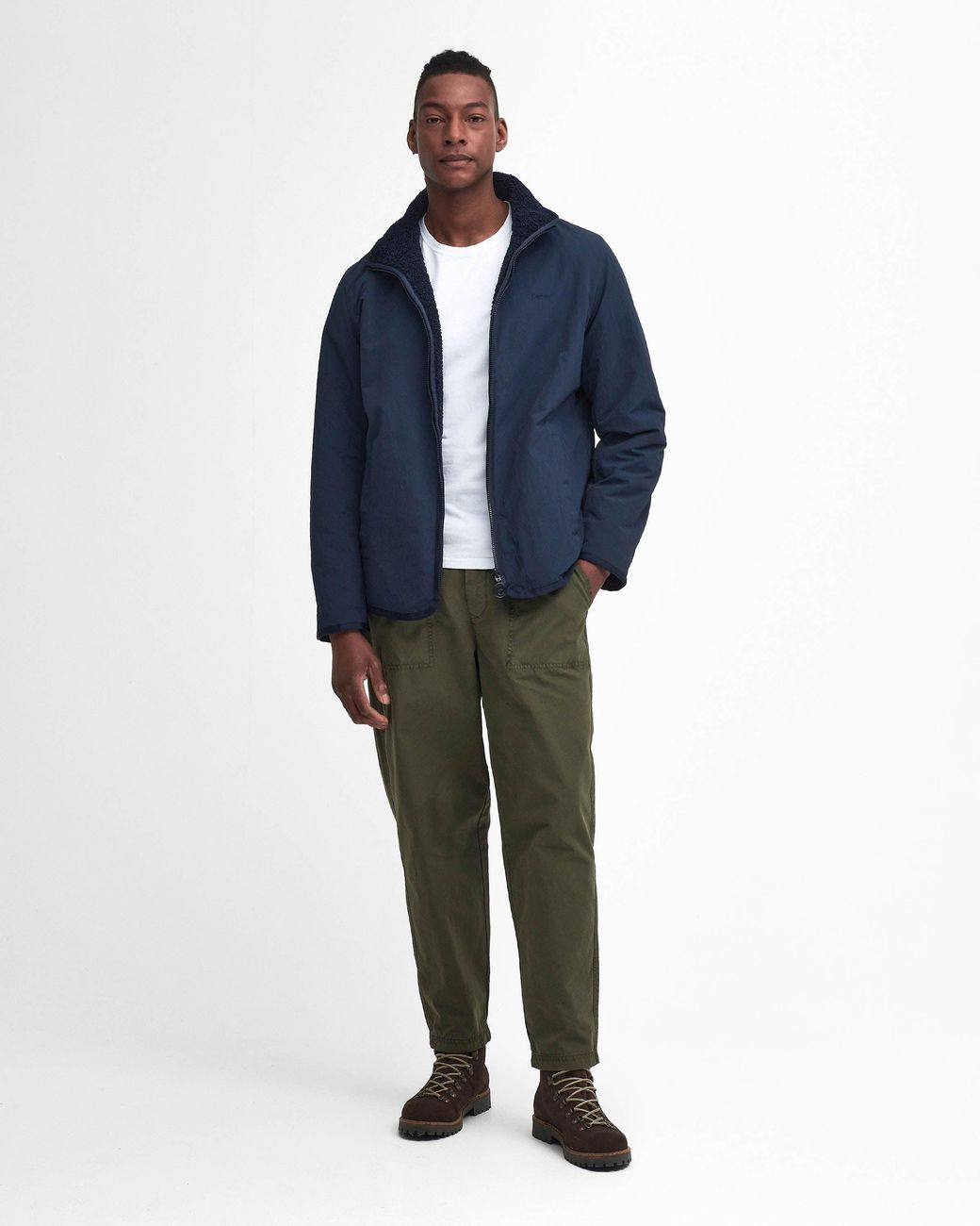 Barbour Blue Reversible Fleece Jacket for men