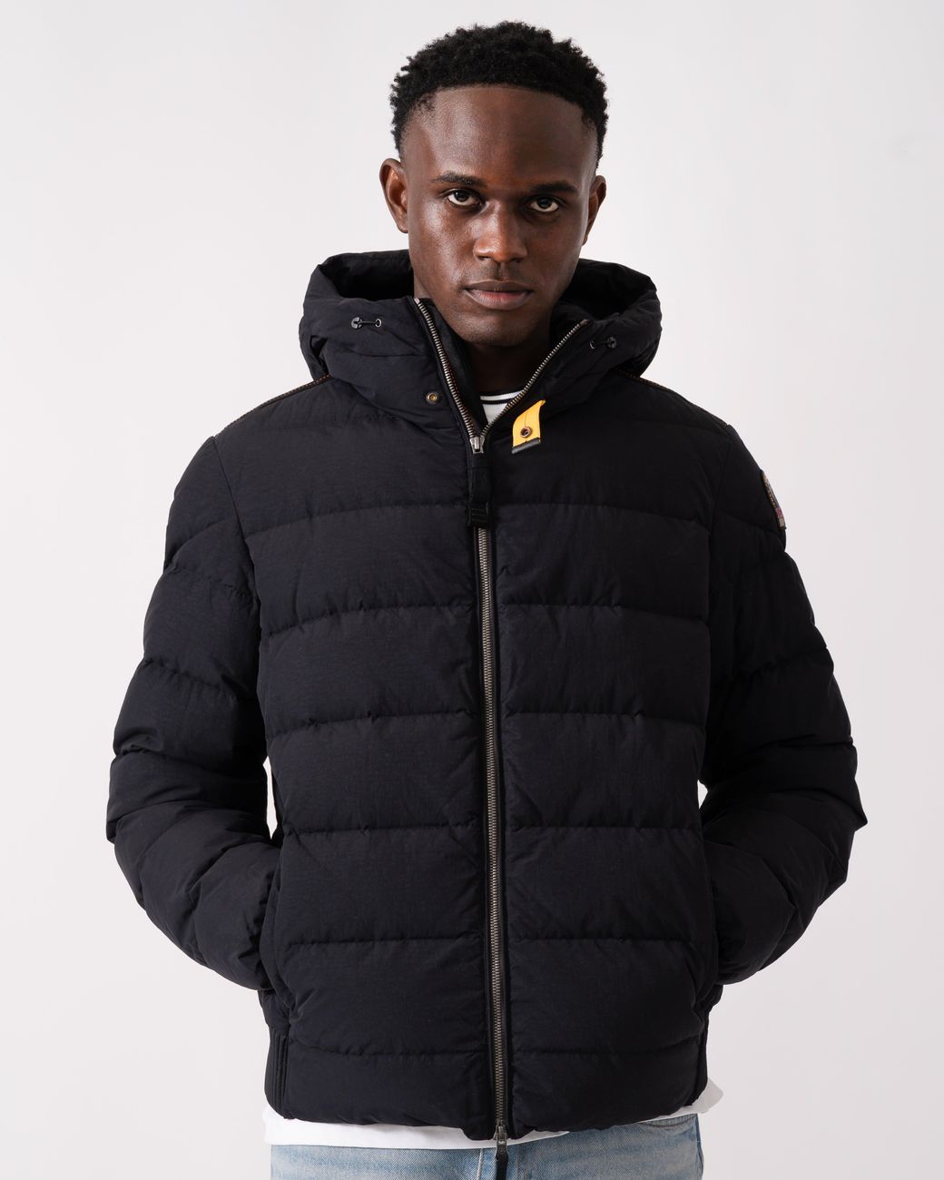 Parajumpers Blue Cassian Hooded Down Jacket for men