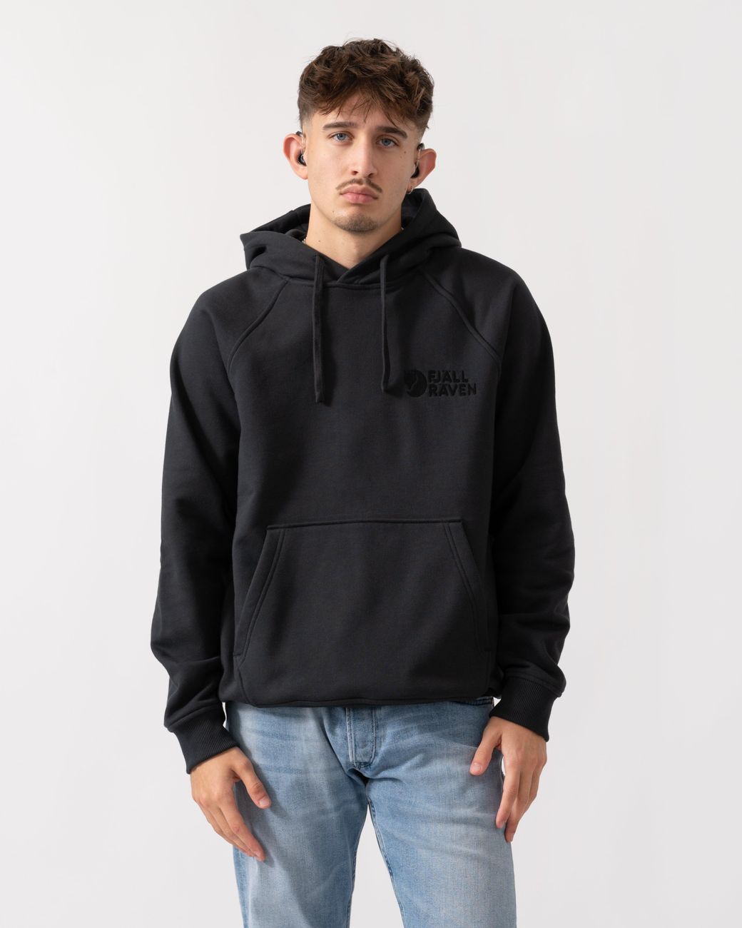 Fjallraven Black Classic Hoodie for men
