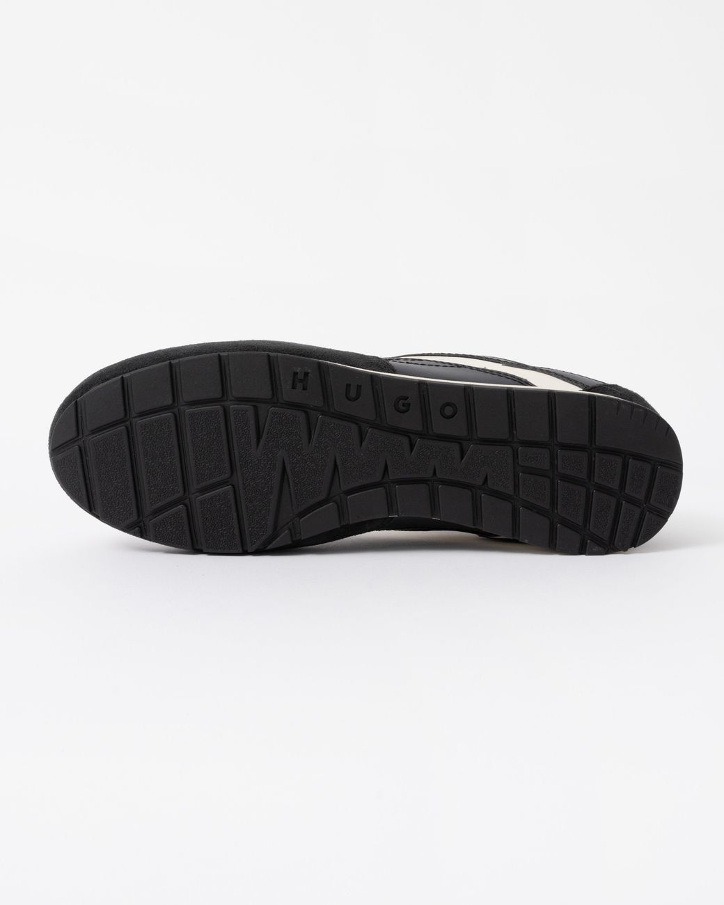 HUGO Black Lytton Suede-Panelled Trainers With A Retro Silhouette for men
