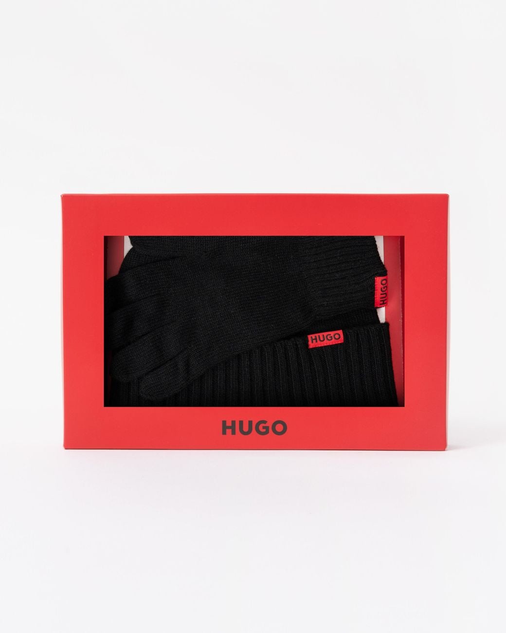 HUGO Black Gloves for men