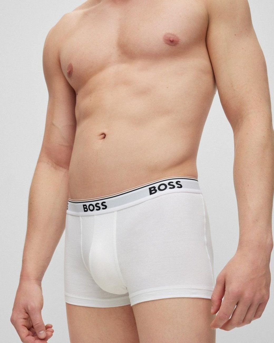 Boss White 3 Pack Power Trunks Nos Size: M for men
