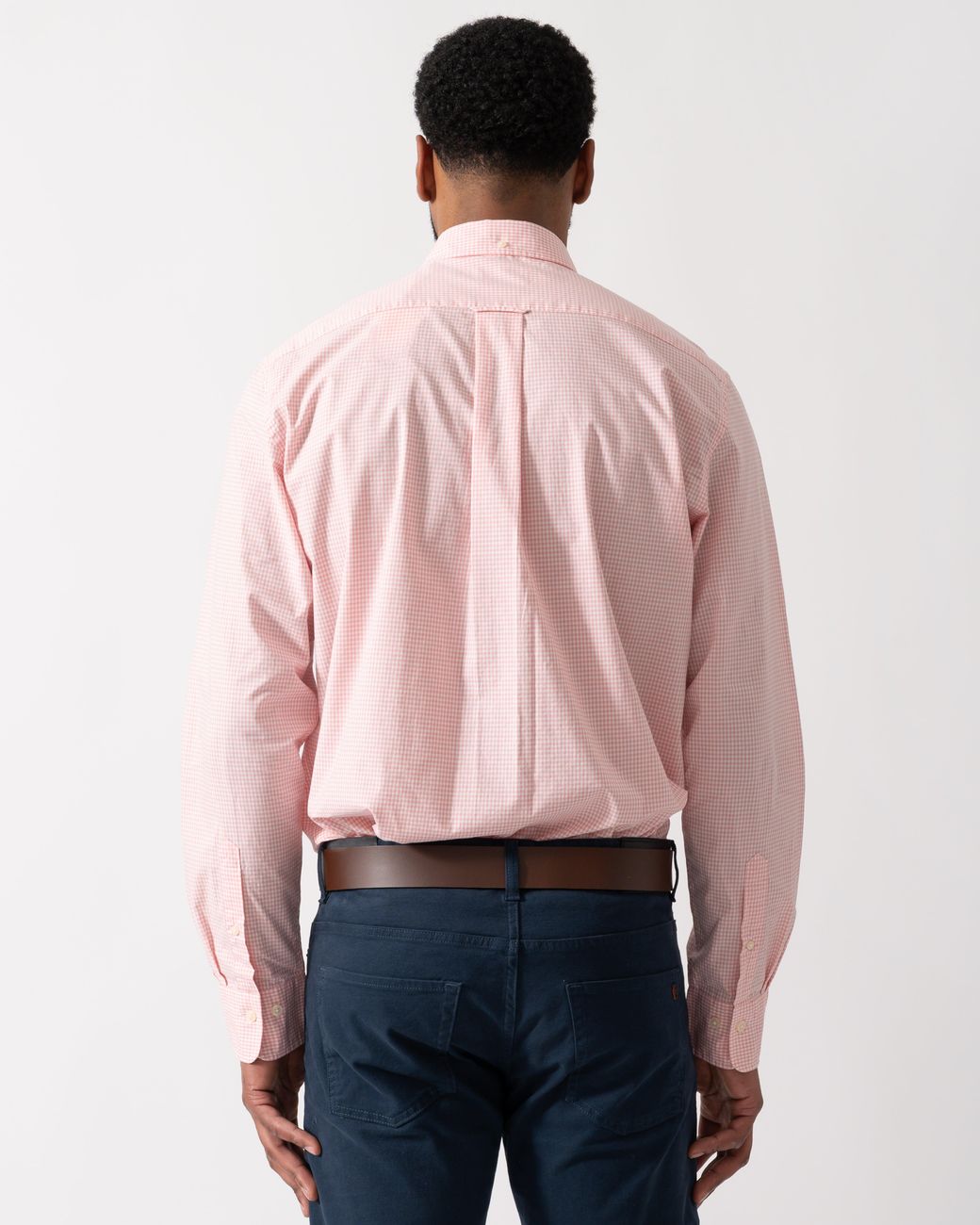 Gant Pink Regular Fit Classic Poplin Gingham Shirt for men