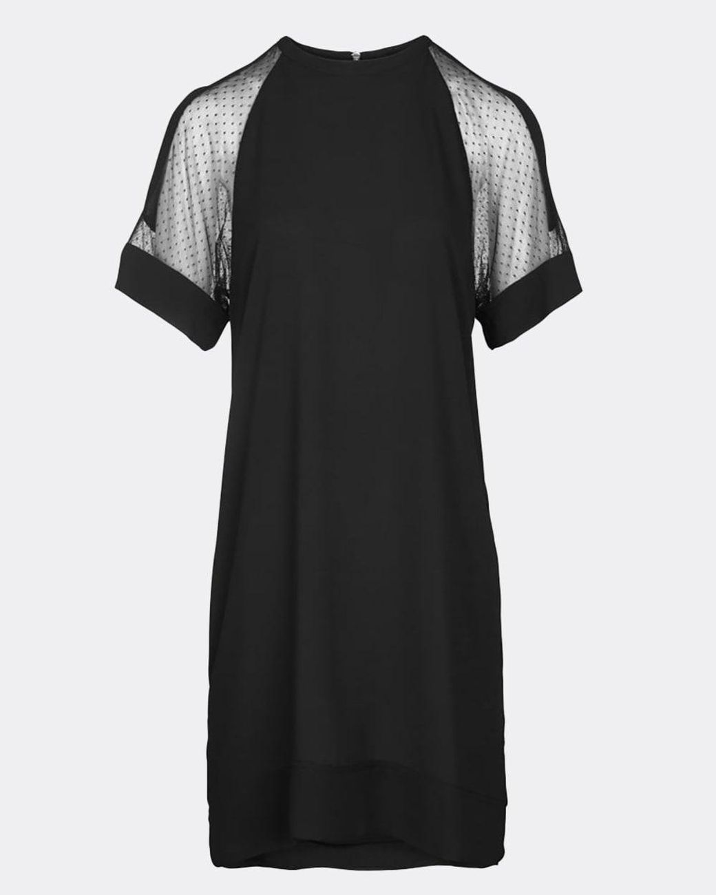 Samsøe & Samsøe Black Mouton Short Sleeved Dress