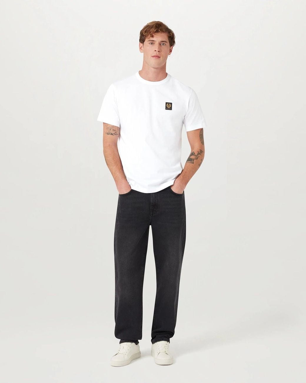 Belstaff White Icon Logo T-Shirt for men