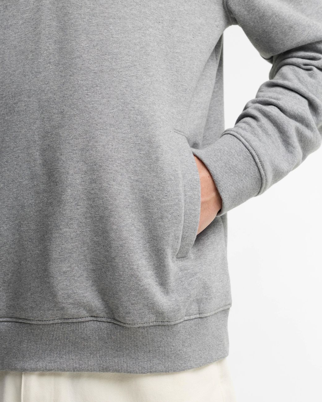 Barbour Gray Essential Half Zip Sweatshirt for men