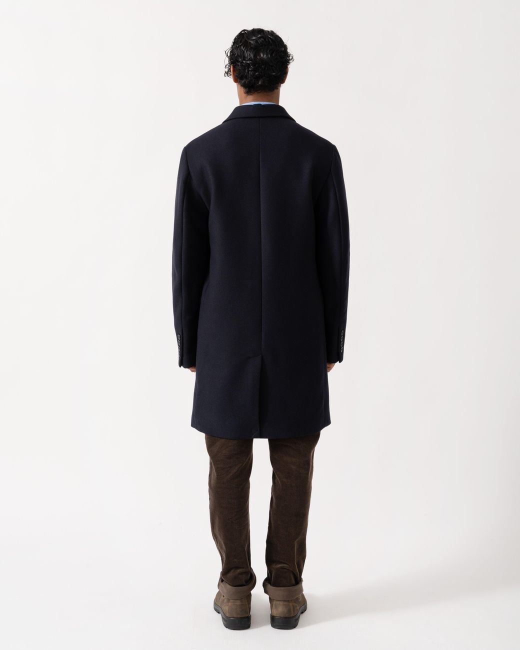 Gant Blue Classic Wool Coat for men
