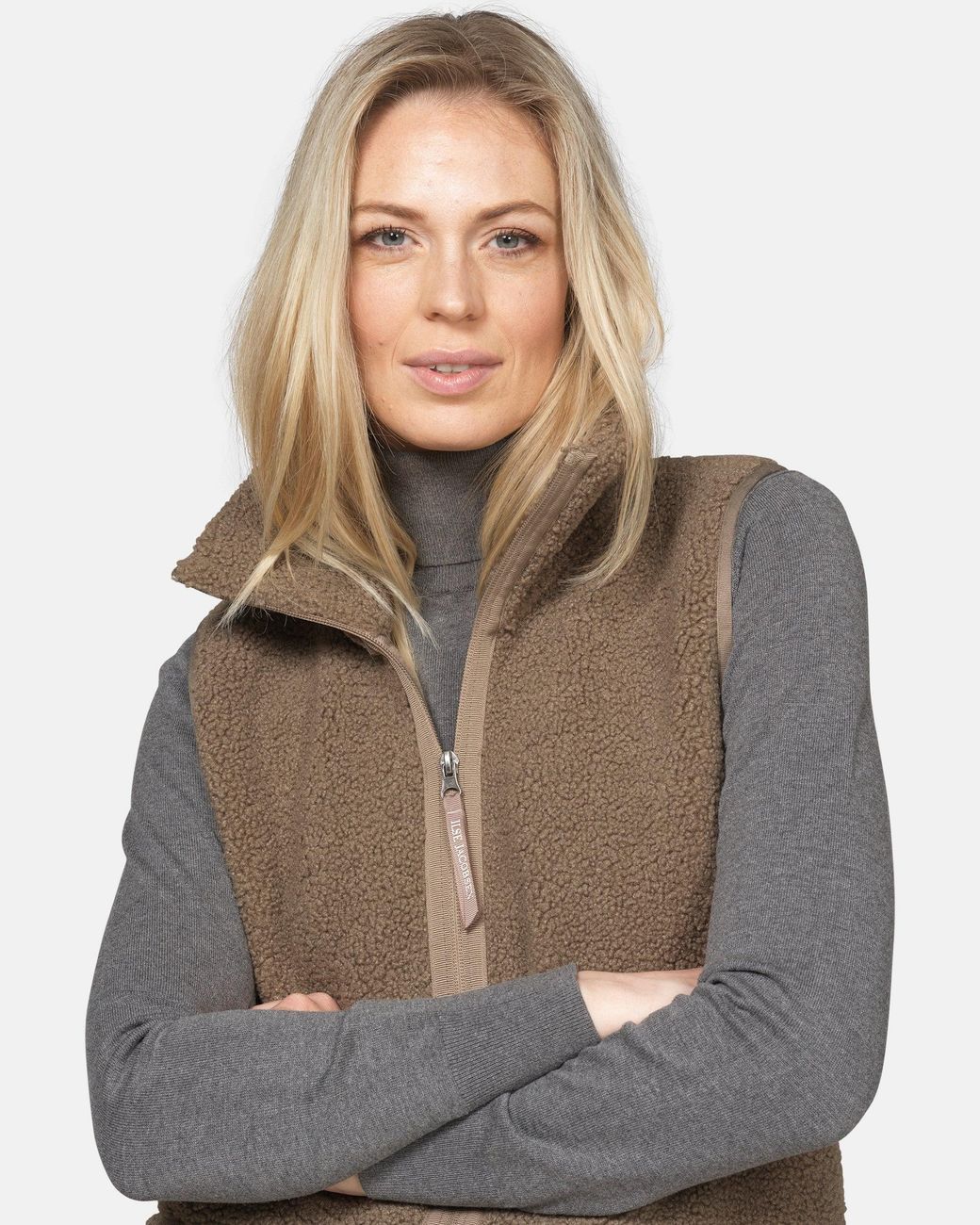 Ilse Jacobsen Natural Long Pile Gilet