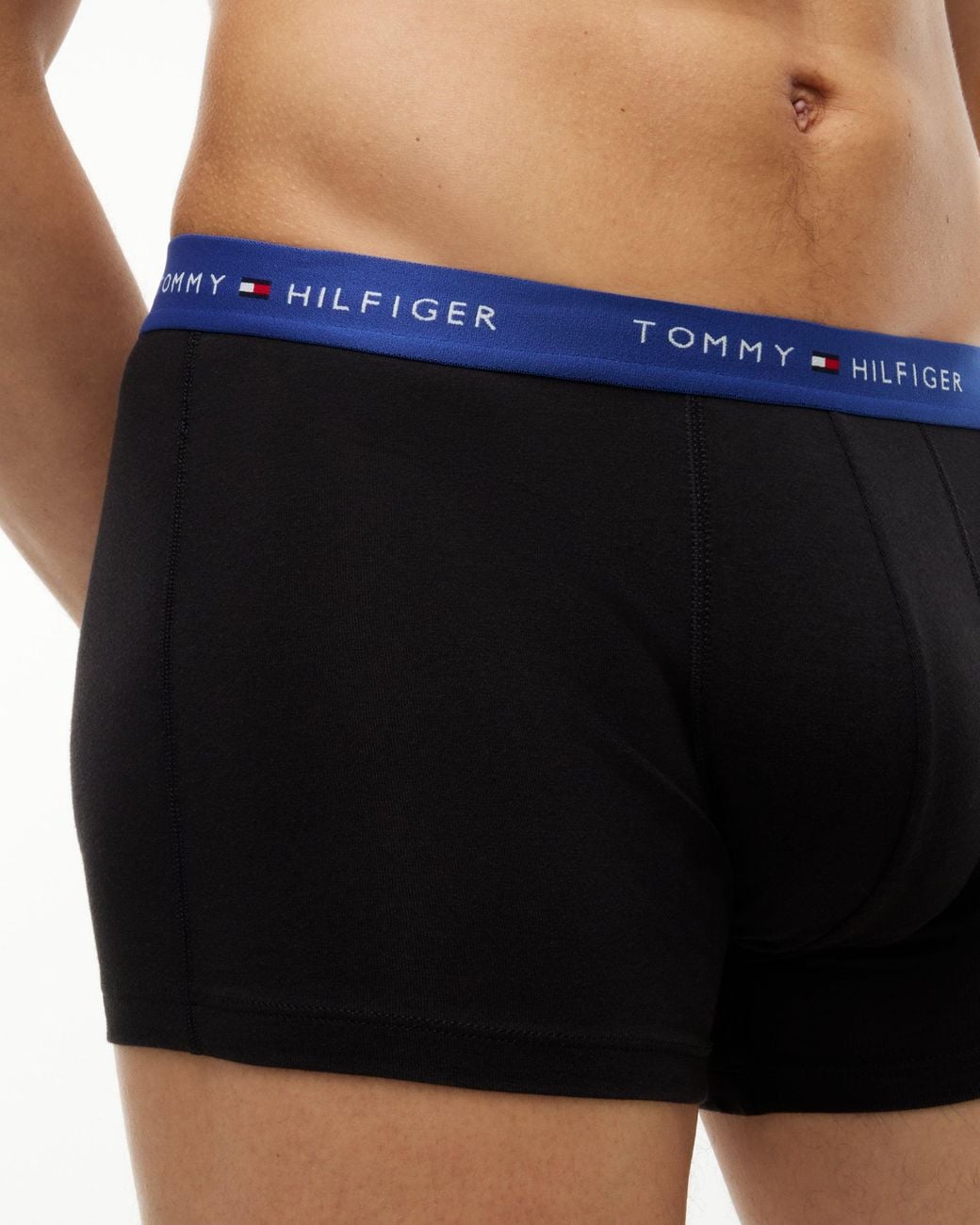Tommy Hilfiger Blue 3-Pack Logo Waistband Trunks for men