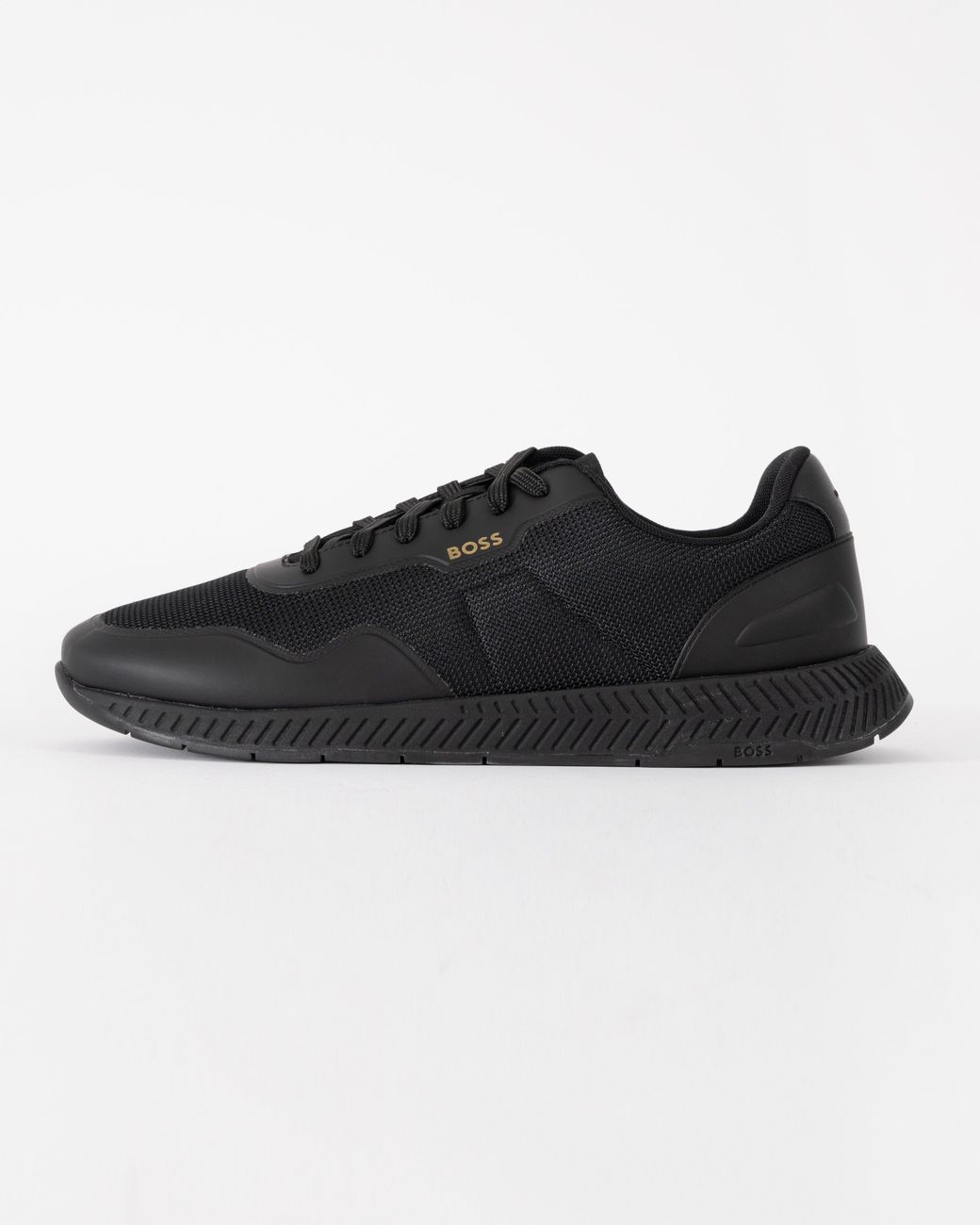 Boss Black Ttnm Mesh Trainers With Smooth Trims for men