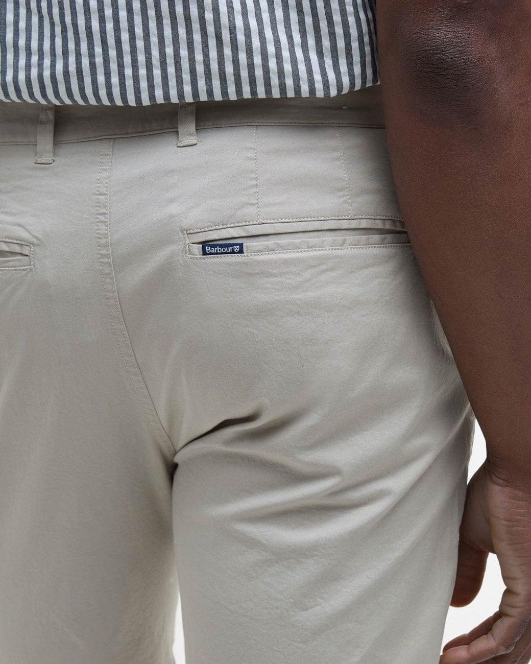Barbour Gray Smart Chino Shorts for men