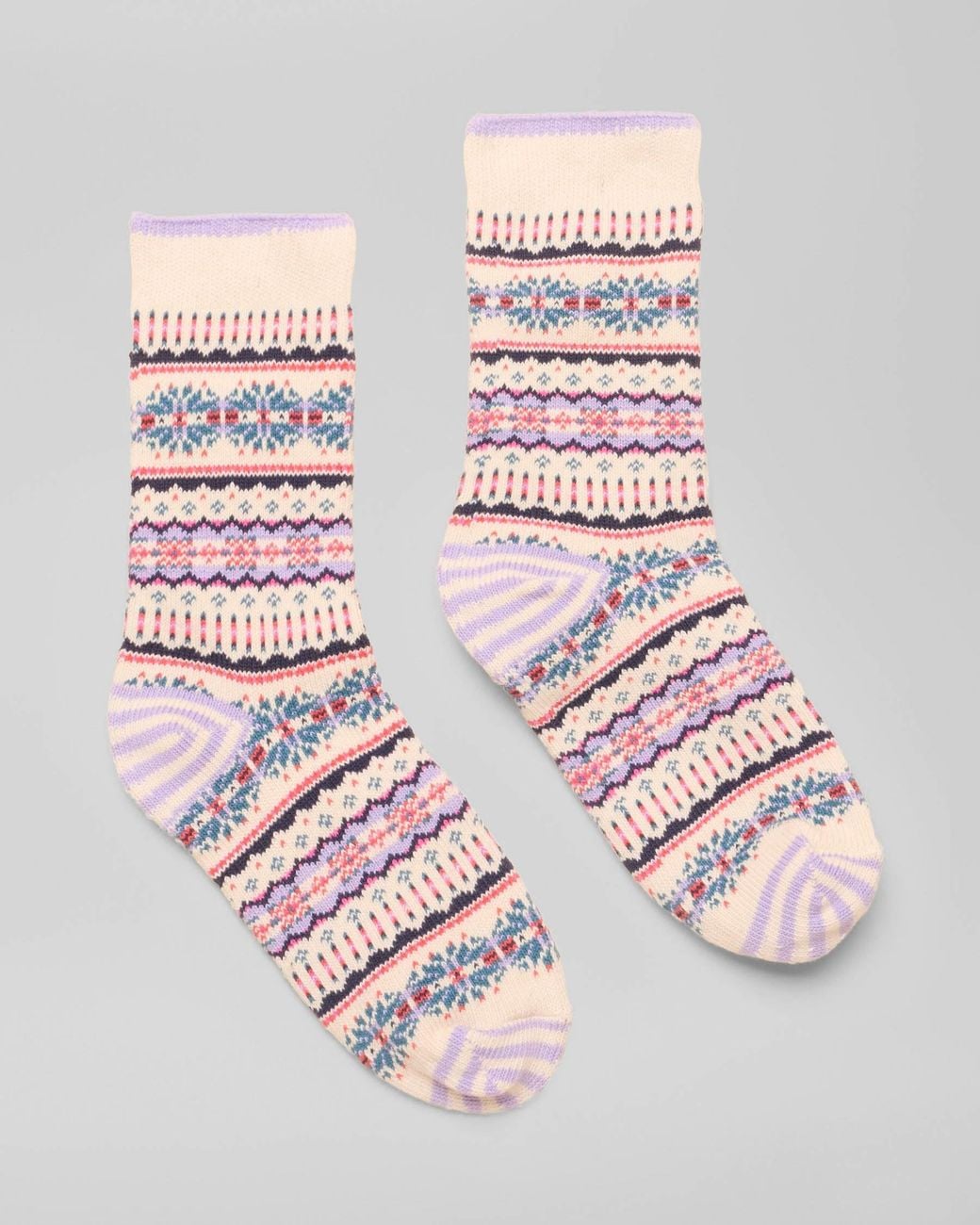 Joules Pink Lucille Fairisle Socks