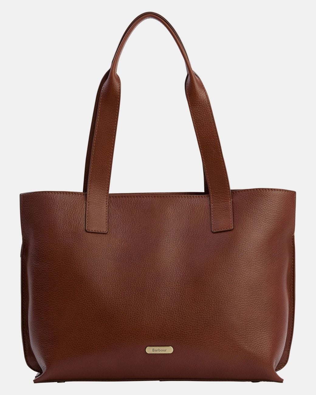 Barbour Brown Alder Large Leather Tote Bag