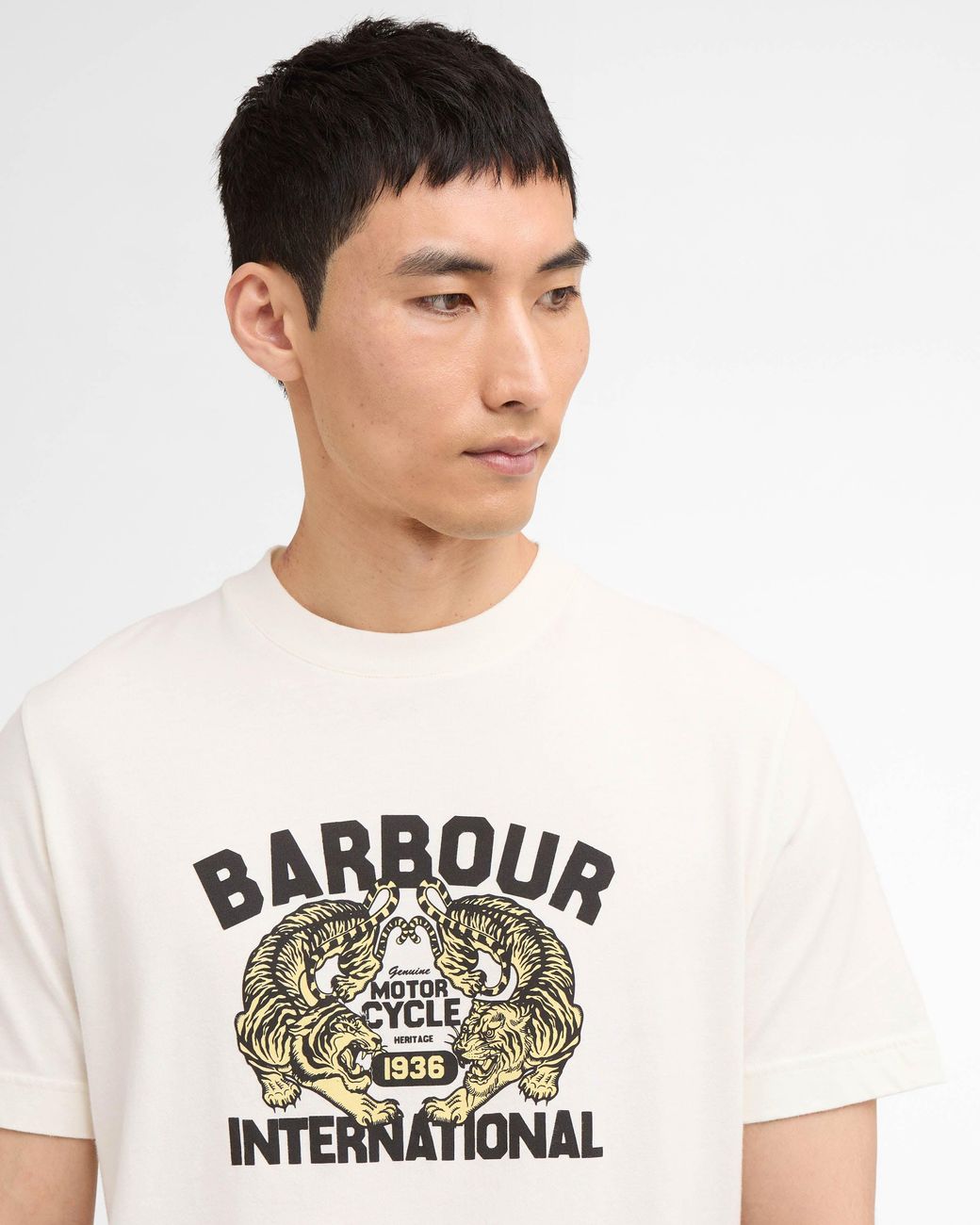 Barbour White Talisman Graphic T-Shirt for men
