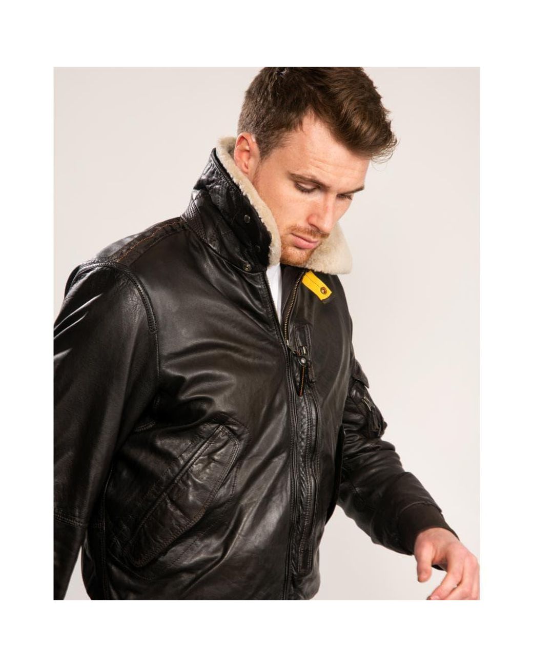 Parajumpers Josh Leather Jacket in 