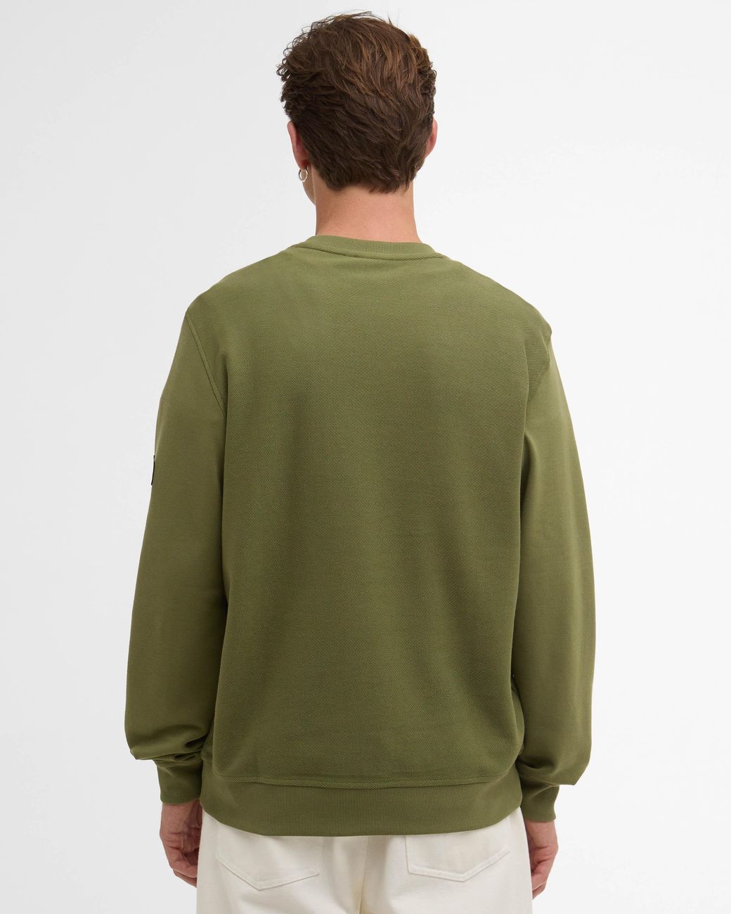 Barbour Green Kaspian Crewneck Sweatshirt for men