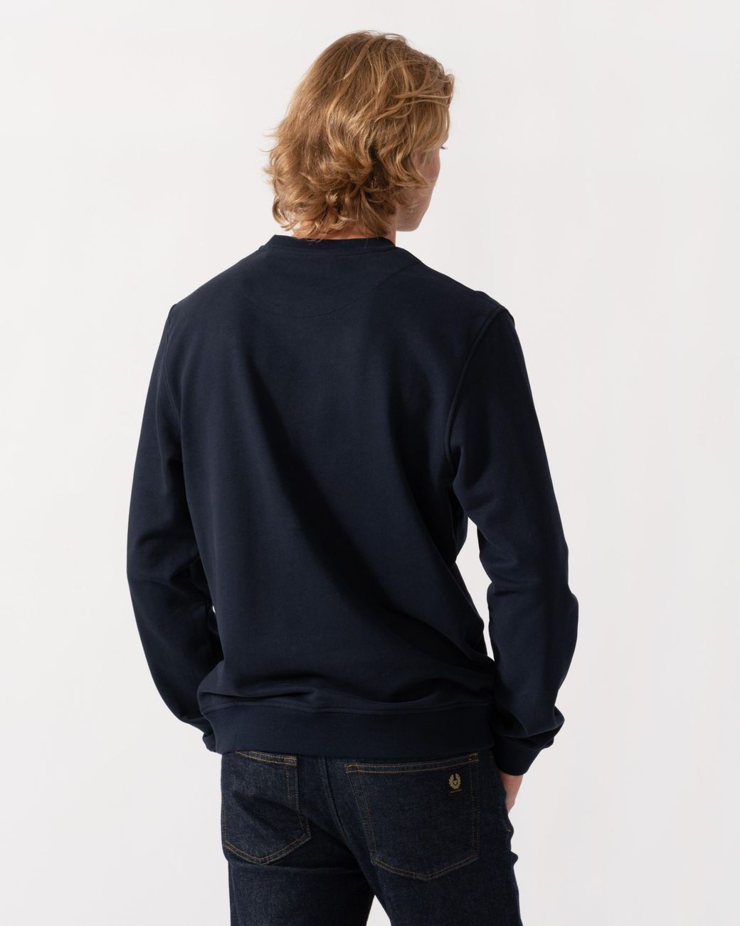 Belstaff Blue Logo Sweatshirt for men