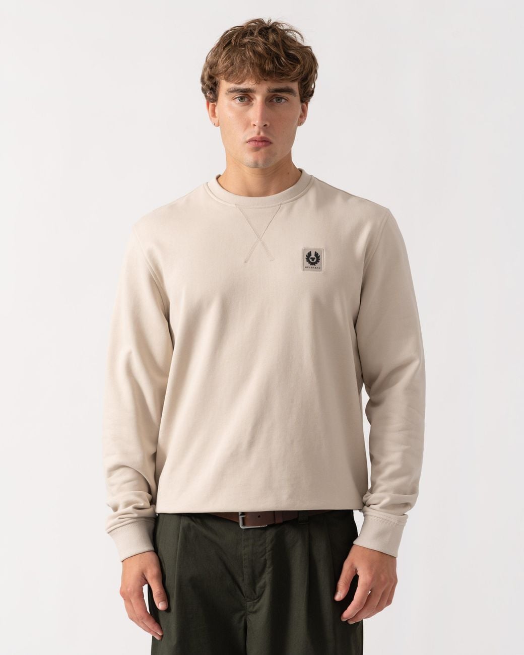 Belstaff Natural Logo Sweatshirt for men