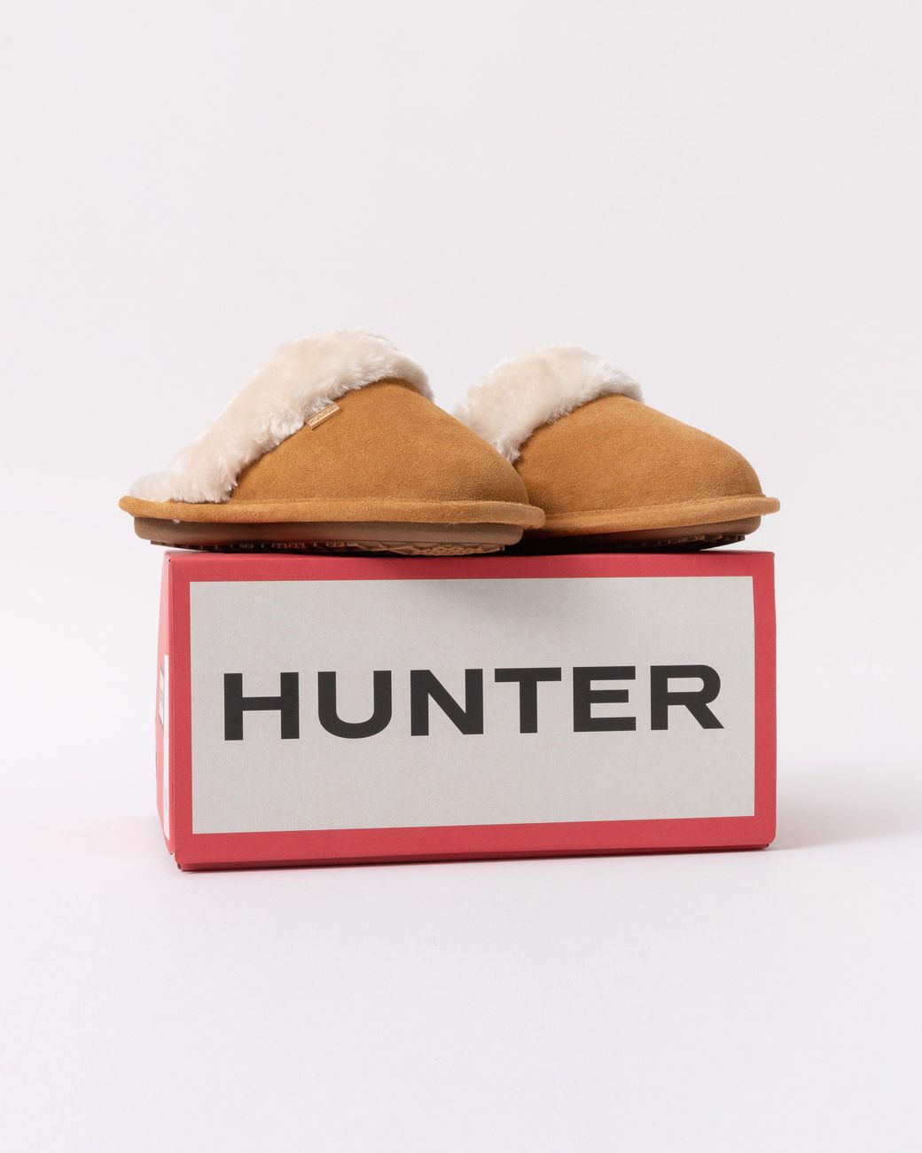 Hunter White Mule Slipper