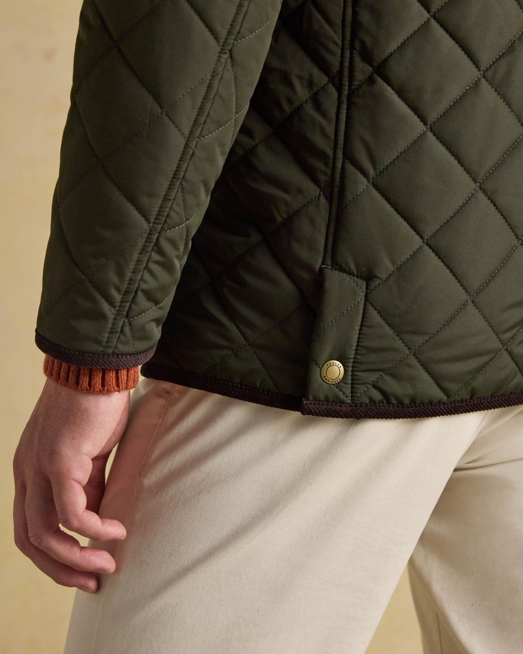 Joules Black Maynard Quilted Jacket for men