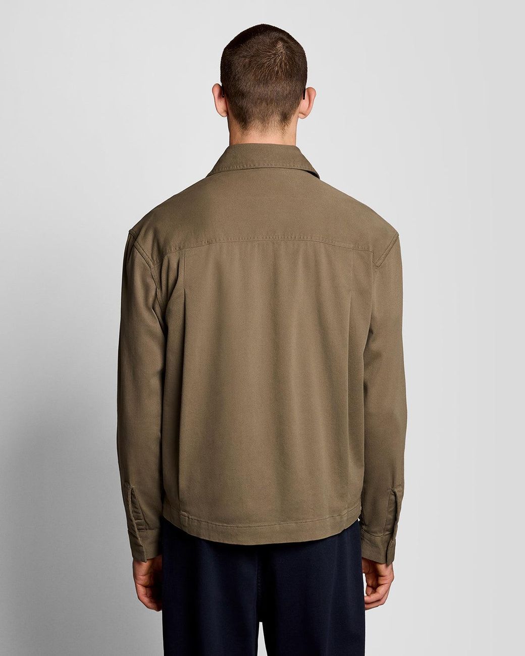 Lyle & Scott Natural Enzyme Wash Zip Overshirt for men