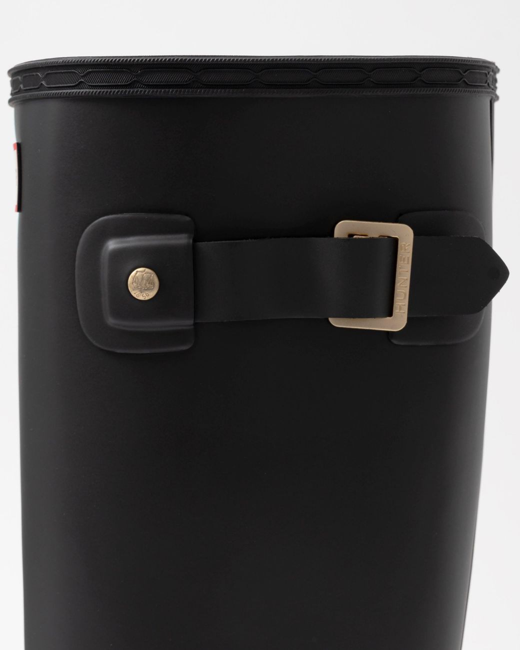 Hunter Black Refined Trim Tall Boot