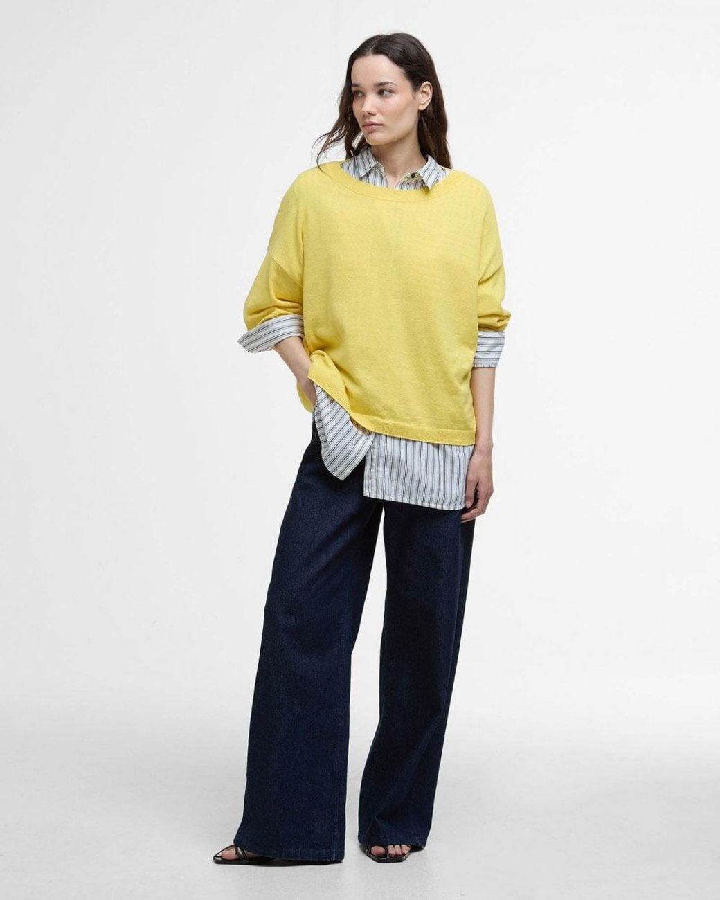 Barbour Yellow Lucy Jumper