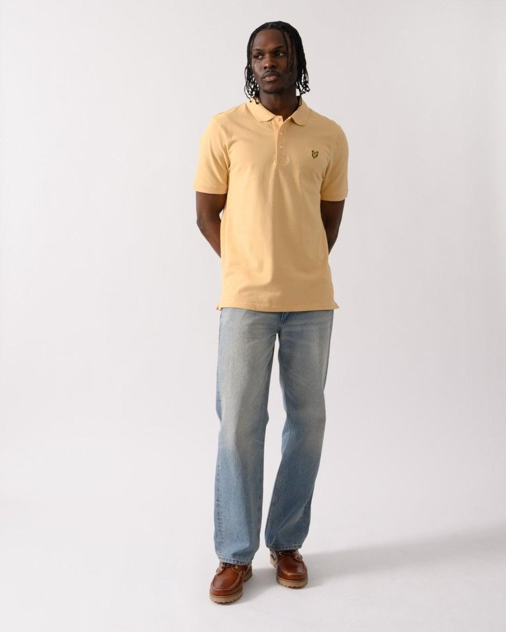 Lyle & Scott Natural Plain Polo Shirt Sp400Vog for men