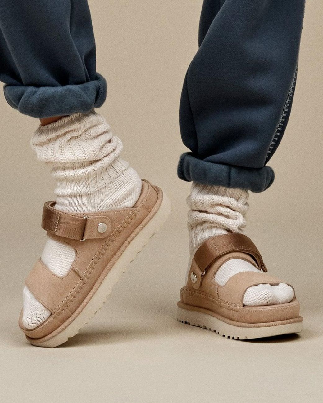Ugg Natural Goldenstar Glide Sandal