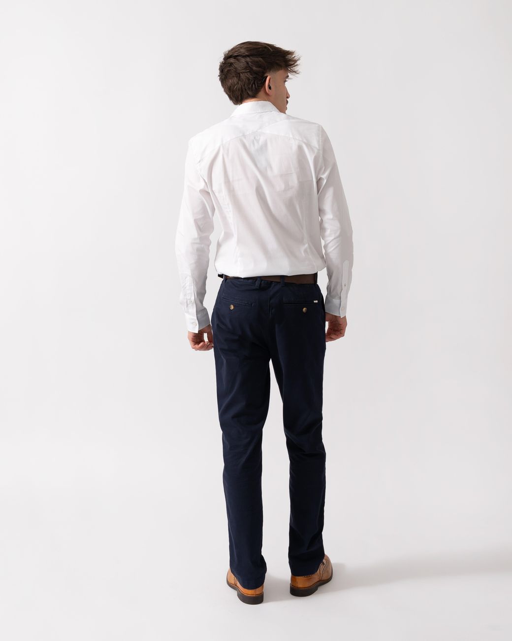 Ted Baker White Baxters Long Sleeve Slim Stretch Shirt for men