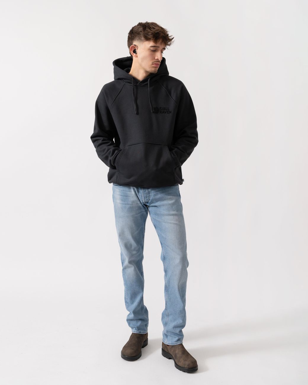 Fjallraven Black Classic Hoodie for men