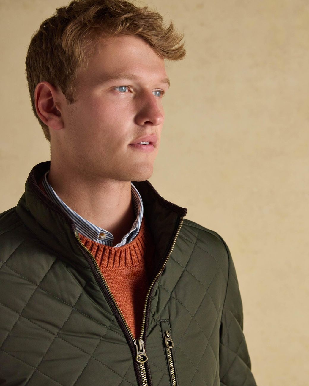 Joules Black Maynard Quilted Jacket for men