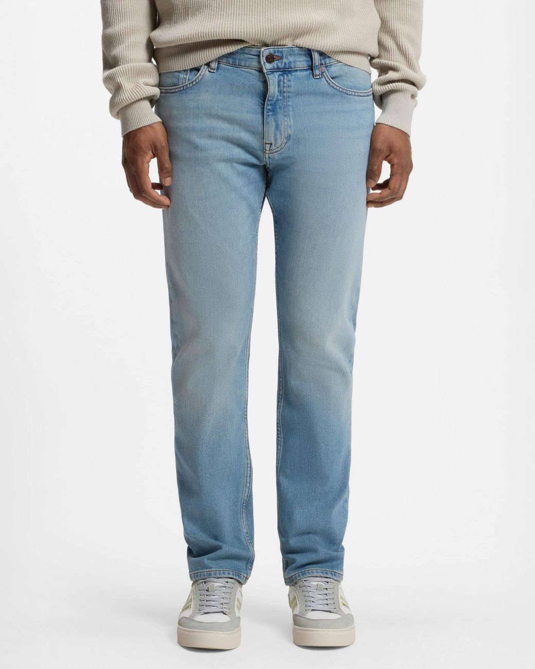 Boss Blue Delaware Slim-Fit Jeans for men