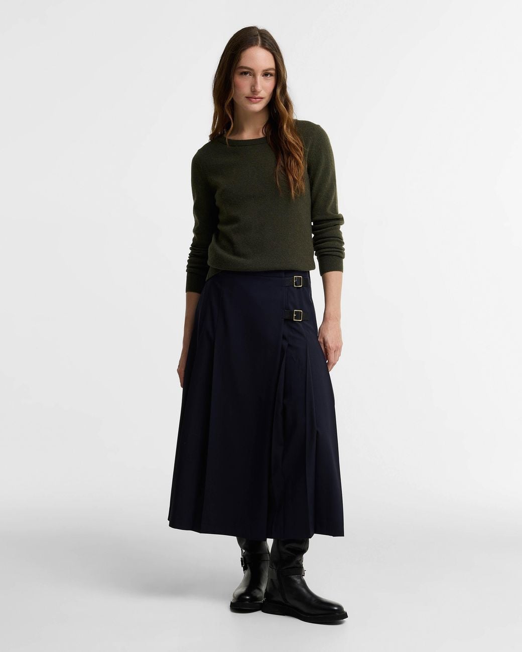 Barbour Black Pendle Crew Knitted Jumper