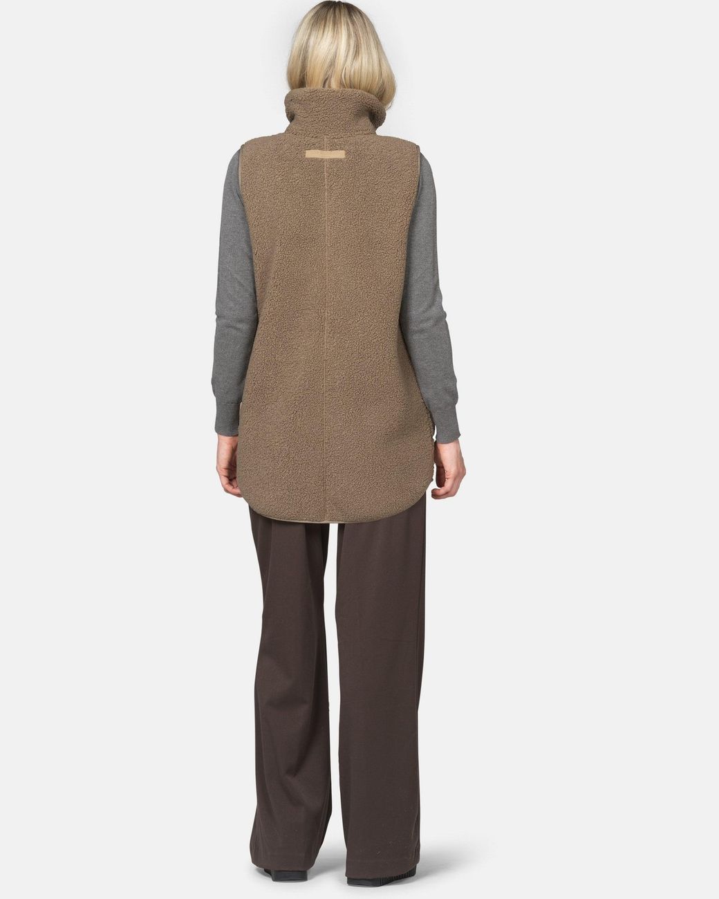 Ilse Jacobsen Natural Long Pile Gilet