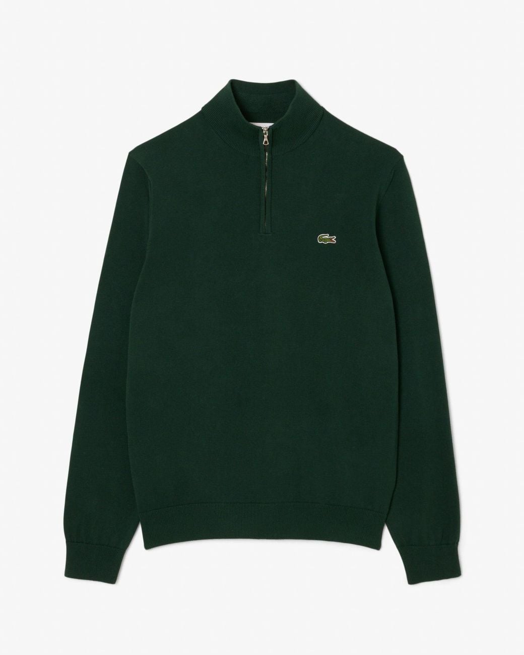 Lacoste Green Half Zip Logo Sweatshirt for men
