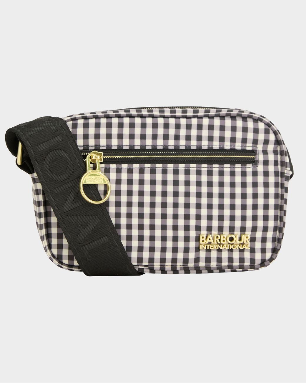 Barbour Black Faux Fur Crossbody Bag