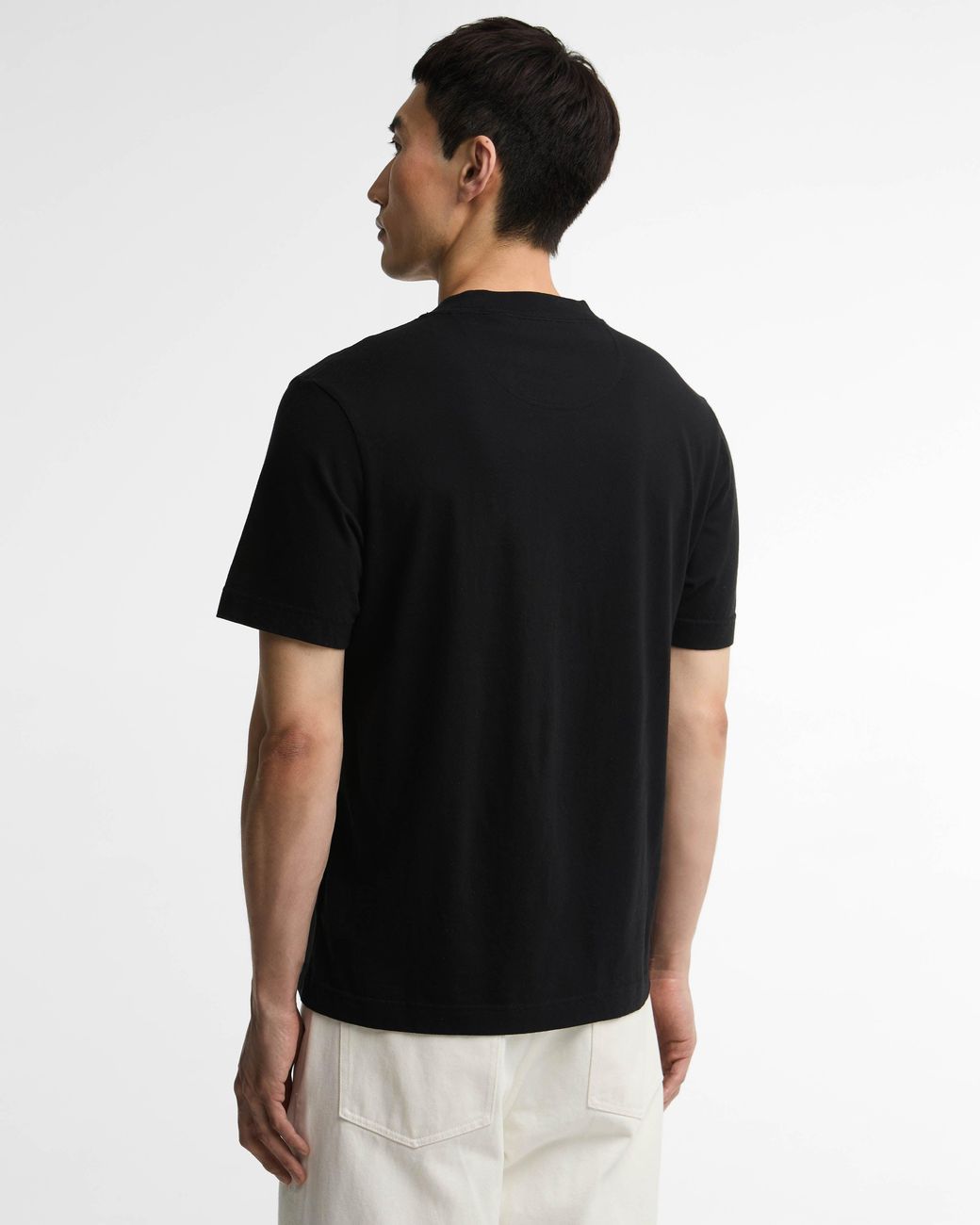 Barbour Black Steve Mcqueen Rainey Graphic T-Shirt for men