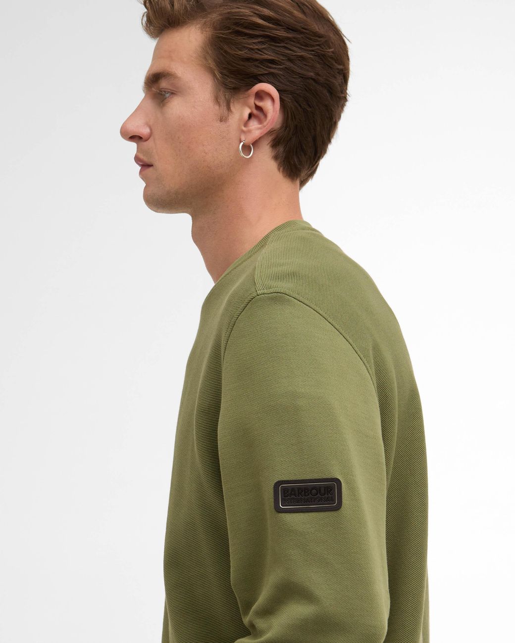 Barbour Green Kaspian Crewneck Sweatshirt for men