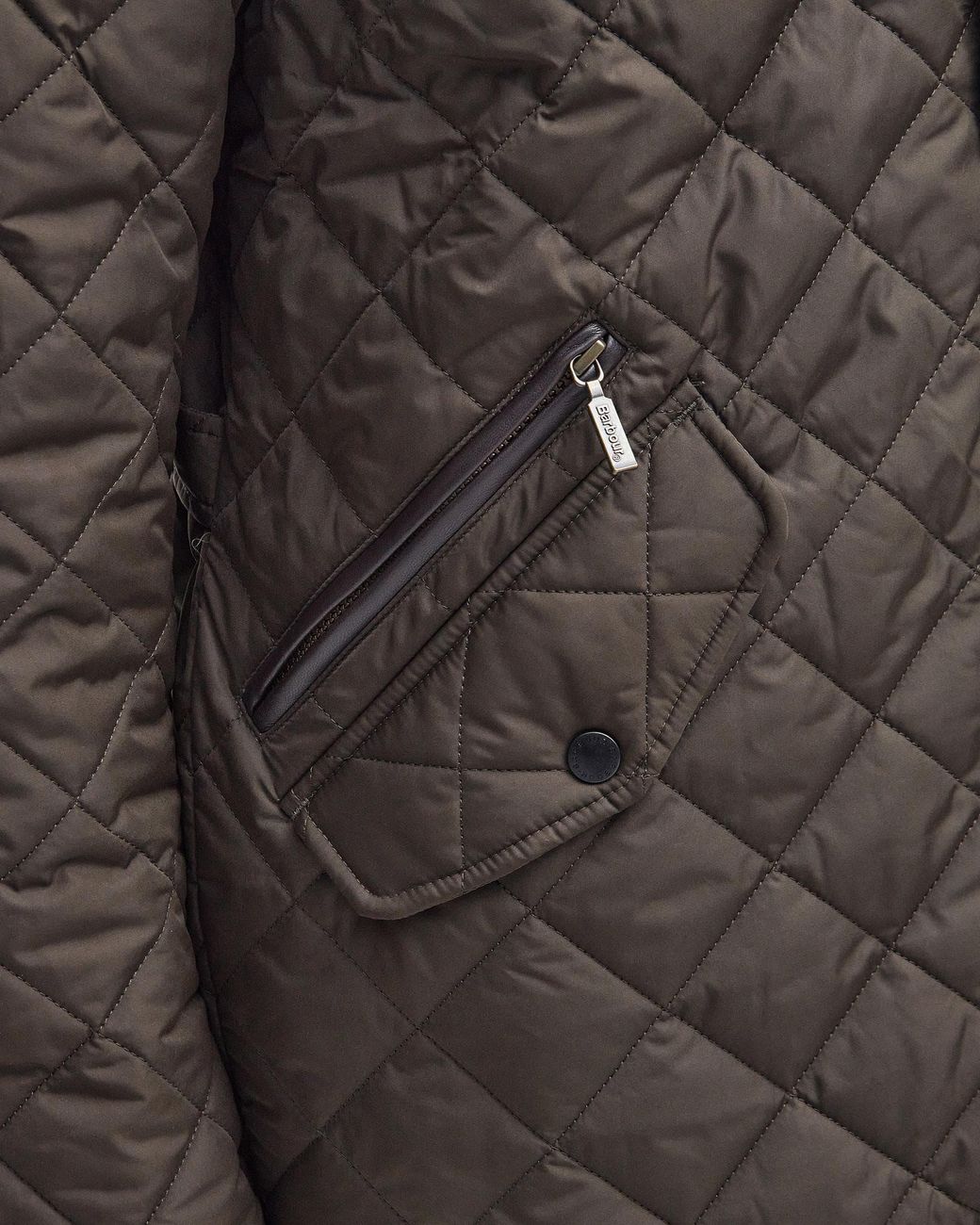 Barbour Gray Chelsea Sportsquilt Jacket for men